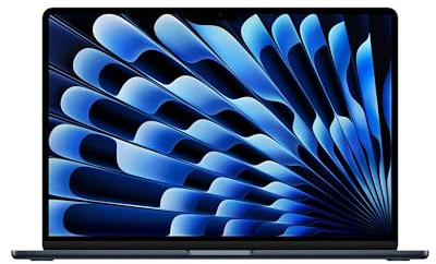 Apple MacBook Air 15'' con chip M5: progettato per l’AI, display Liquid Retina da 15,3'', 16GB di memoria unificata, 1 TB di archiviazione SSD, 10 CPU, 10 GPU, Wi Fi 7 – Mezzanotte