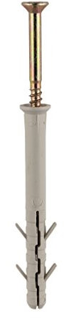 TIMco 08080NFF Nylon Frame Fixing M8 x 80 - Yellow (Box of 100)