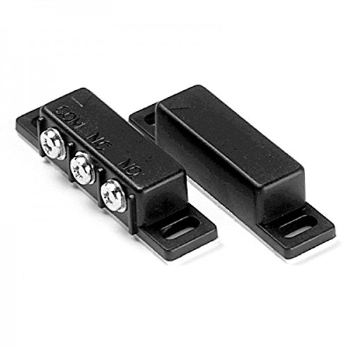 Ampire Magnet-Schalter (schwarz, Reed-Schalter, Druckknopf, EIN-AUS, schwarz)