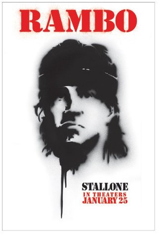 Rambo 4 – Stallone – Spray Paint – 61 x 91.5 cm zeigt/Poster