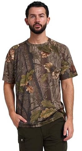 JACK PYKE Quick Wick Short Sleeve Crew Neck T-Shirt English Oak Evolution
