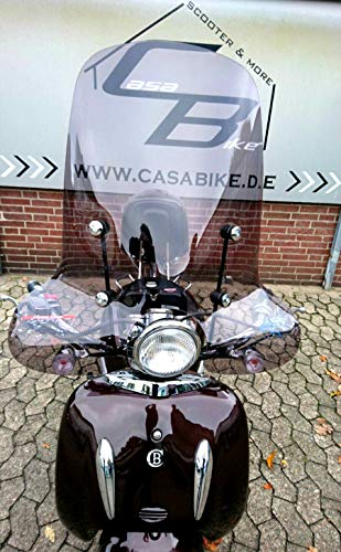 Windschild Getönt Roller Windabweiser-Windschutz Retroroller Motorroller Scooter