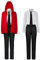 JOJO STYLE Cosplay Costume Anime Chainsaw Man Power Anime Uniform Cosplay Cosplay Costume Halloween Carnival Costume Props for Adults Including Jacket + Shirt + Pants + Tie + Headwear,Red,XS