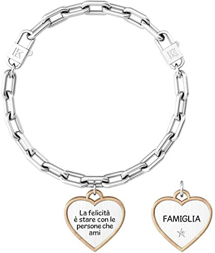 KIDULT - Bracciale con frase Felicità