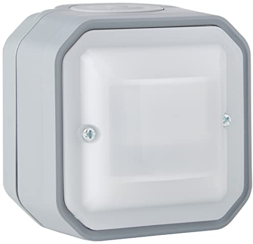 Legrand - Interrupteur automatique étanche Plexo câblage 2 fils sans Neutre livré complet pour montage en apparent gris