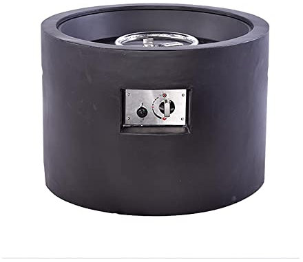 Tempo Style - Chauffage à gaz extérieur WELA | Poêle au sol de 14 kW (120 m²) avec couvercle de brûleur et couvercle anti-pluie, arrêt automatique et design minimal