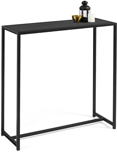 IDMarket - Console Davis en métal Noir Mat Design Industriel