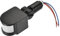 sourcing map Motion Sensor AC110-240V Infrared PIR Detector Switch Wall Mount for Floor Light Black