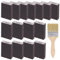 Glarks 16Pcs 80 Grit Sanding Sponge Kit 15Pcs 10x7x2.5CM Washable and Reusable Sanding Blocks and 1Pc Paint Brush Ideal for Wood Working, Drywall Metal Polishing