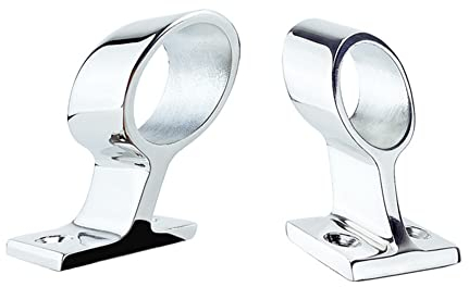 iSpchen Handlauf Mittelstück Reling Halterung für Boote Marine Handlauf Halterung Boot Deckmontage Handlauf Stütze Edelstahl Hardware für 22mm Rohr