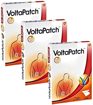 VoltaPatch Voltaren GSK Heatwraps für unteren Rücken, Nacken und Muskelschmerzen, 3 Stück (2 Wärmebandagen pro Packung)