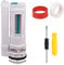 Mxfans ABS Toilet Cistern Dual Flush Push Button Valve 9.84inch Height White 2.3L/S