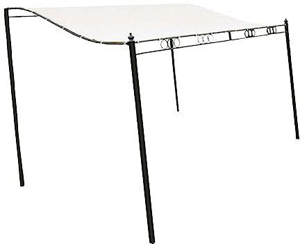 kowaku Coerture supérieure de Remplacement d'aent de tonnelle de Jardin Beige pour Le Jardin extérieur de Patio, 3X3M