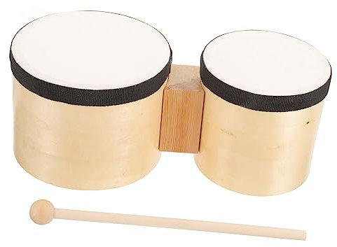 OFFSCH Bongos Drum Für Erwachsene Und Schlaginstrumente Mit Trommelstöcken Für Frühkindliche Bildung Und Musikunterricht