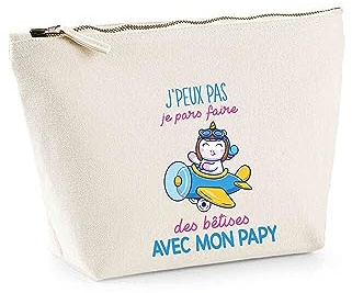 Trousse Bêtises Licorne Papy | Pochette Toilette Maquillage Idée Sac Cadeau