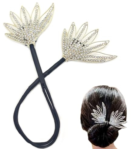 Hayaww Deft Bun Maker Lazy Hair Curler Bun Maker Diy Hair Bun Maker Fauler Haarknotenmacher Damen Elegant Fauler Lockenwickler Hair Clip For Women,Lazy Frisur Zubehör Für Frauen Mädchen(Engelsflügel)