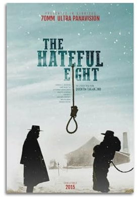 The Hateful Eight Movie Canvas Poster Room Decor Aesthetic Poster Artistic Poster for Bedroom Living Room Walls 12x18inch(30x45cm) Unframe-style