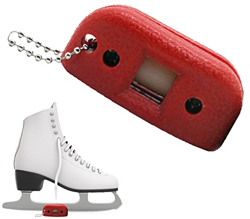 Tioheam Schleifmaschine für Schlittschuhe | Breitenverstellbares Schleifklingenwerkzeug - Schlittschuh-Edge-Schleifstein-Schleifer mit Schlüsselanhänger für Eishockey und Eiskunstlauf