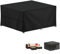 LAMUNI Gartenmöbel Abdeckung Wasserdicht Outdoor Tischabdeckung Winterfest Abdeckplane Gartenmöbel, 420D Oxford Tisch Abdeckhaube Schutzhülle für Gartentisch Sitzgruppe, Rechteckig, 150x100x75cm