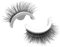 Kiss Lashs Aucune colle nécessaire, réutilisable pour cils auto-adhésifs, cils de maquillage 3D pour femmes Tool de maquillage pour les yeux fille 1pair n ° 3 Slim Long 3#