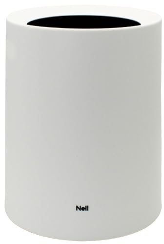 Poubelle de 12 l - Blanc mat - Polyvalente - Poubelle de salle de bain et WC - Élégante poubelle de bureau blanche - En plastique de qualité supérieure - Design robuste - Idéale pour la salle de bain,