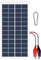 Jadeshay Pannello Solare 12V 15W Caricabatteria Solare Portatile Viaggi all'Aperto e Campeggio Mini Pannelli Solari con Clip per Ricarica di Batterie e Elettronici
