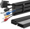 Stageek Kit Autoadhesivo de gestión de Cables,Instalación empalmada para Todo Tipo de gestión de Cables en la Oficina,Salida de Cables,Kit de gestión de Cables de sobremesa Todo en uno