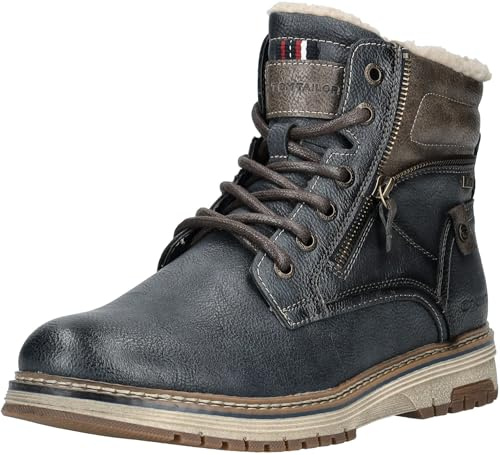 TOM TAILOR Olwin Herren Schnürboot Textil/Synthetik Pepper braun