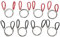 Reinscer Lot de 8 scies à câble en PVC - Scie à fil d'acier inoxydable - Cordon de sac à main en PVC - Outil de coupe de tuyau pour le camping