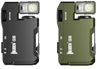 WUBEN G5 Rechargeable EDC Flashlight 400 Lumens Dual Light Sources Black Bundle G5 Rechargeable EDC Flashlight Green