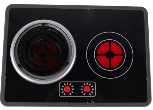 Toddmomy 1 Satz Simulierter Kleiner Induktionsherd: Luminöses Induktionskochfeld Realistisches mit Licht und Soundeffekten Kochspielzeug für Kinder