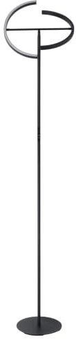 Eglo LED Floor lamp Castelpoto, Touch-dimmable floorlamp for Living Room | adjustable uplighter, standing light made of black steel, warm white, 180 cm