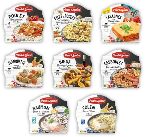 Box Découverte Paul & Louise : Les Traditionnelles - Longue Conservation - Viande Origine France - Prêt en 2 minutes - Box repas - Box repas Pratique
