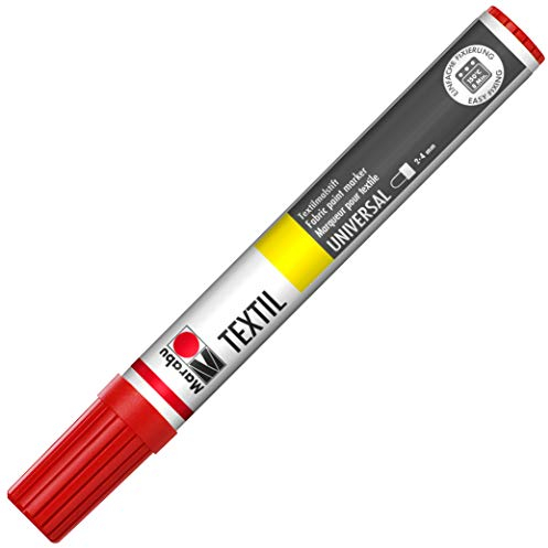 Marabu 031 2/4 mm Textil Painter, Cherry Red