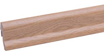 Battiscopa in legno di quercia naturale, 25 m