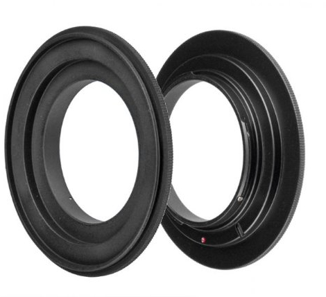 ayex Retroadapter Passend für Nikon 58mm Reversering Makroadapter zum umgekehrten Anschrauben eines Objektivs Umkehrring