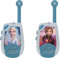 Lexibook Disney Frozen Elsa Walkie-Talkie 2km, Morse Luminoso, Clip da Cintura, 2 canali, Batteria, Blu/Bianco, Colore, TW25FZ