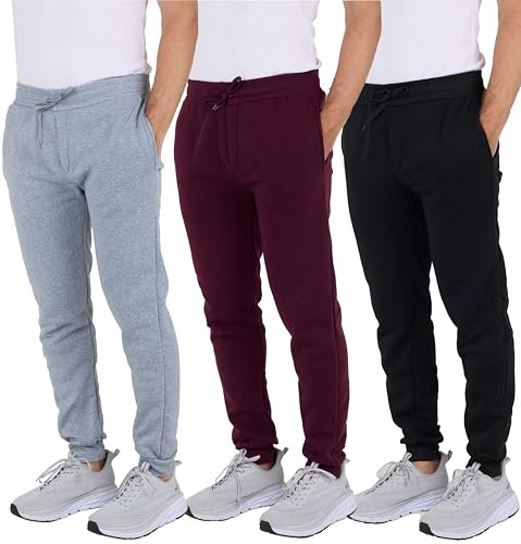 Real Essentials Herren Konisch Trainingshose, Set B, 41-44.5