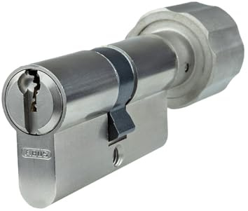ABUS Vitess 1000 Knaufzylinder 45/50K | Türzylinder Profilzylinder Schließzylinder mit Knauf | Bohrschutz & technischer Kopierschutz | Patentschutz bis 2034 | Inklusive 5 Schlüssel | Sicherungskarte