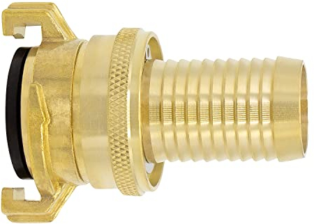 VARIOSAN Saug- und Hochdruckkupplung 12401, 1/2 Tülle, Messing blank, System Geka