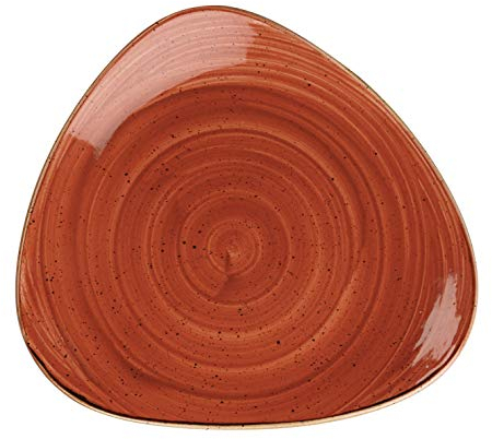 Churchill Stonecast -Triangle Plate Teller- Durchmesser: Ø19,2cm, Farbe wählbar (Spiced Orange)