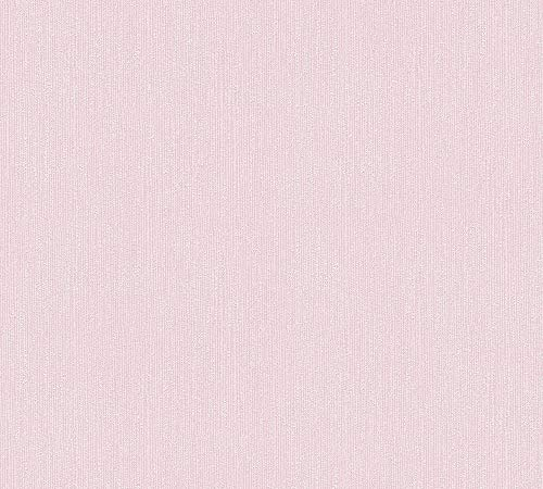 A.S. Création Vliestapete Flavour Tapete Uni 10,05 m x 0,53 m rosa Made in Germany 366885 36688-5