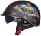 EBAYIN Open Face Helmet Half Motorbike Helmet Vintage Cruiser Chopper Scooter Pilot ECE Certified Retro Harley Motorbike Adult Crash Moped Helmet With Sun Visor for Men And Women,B-L=（59~60cm）