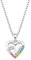 Prinzessin Lillifee Kette mit Anhänger 925 Sterling Silber Mädchen Kinder Halsschmuck, mit Zirkonia synth., 35+3 cm, Multicolor, W, Kommt in Schmuck Geschenk Box, 2027897