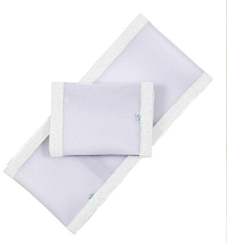 Purflo Nestchen | Babybettumrandung | Kinderbettumrandung | Atmungsaktive Nestchen | Weiches Weiß