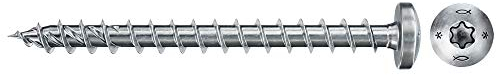 Unbekannt fischer 200 x Spanplattenschraube Power-Fast II 4,0x20, Pan Head mit Innenstern TX Vollgewinde galvanisch verzinkt, blau passiviert (Art-Nr. 670235)