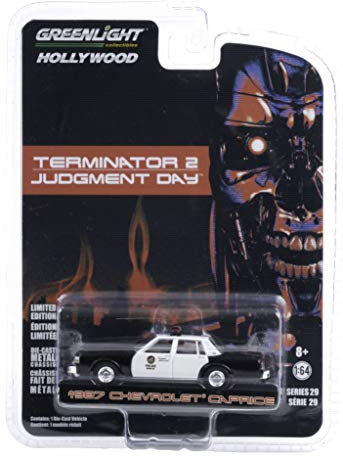 Greenlight 44890-F Hollywood Serie 29 - Terminator 2: Judgment Day 1987 Chevy Caprice Metropolitan Police Ma stab 1:64