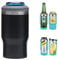 Gteller Aislante 4 en 1 de acero inoxidable para latas/botellas, tapas bidireccionales de 14 onzas, enfriador de latas aislado SUS, soporte para botella de cerveza (negro)