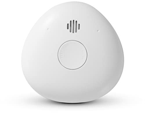 Rauchmelder mit 10-Jahres-Batterie | Housegard Pebble 10 | Feuermelder, Zuverlässiger Brandschutz | Skandinavisches Design | DIN EN 14604 Zertifiziert | Großer Test/Stummschalttaste | Einfache Montage