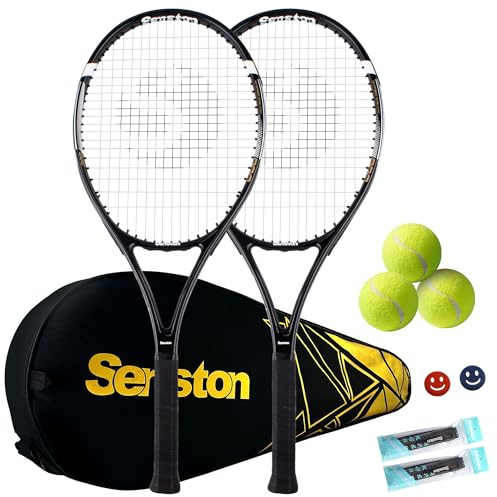 Senston 27 Adult Tennis Racket Set Durable Lightweight Vibration Dampening